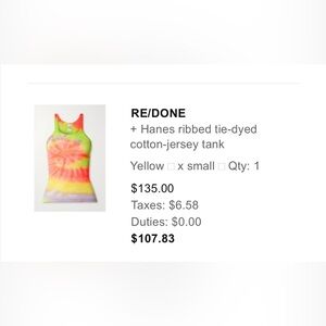 Re/Done Hanes Ribbed Top